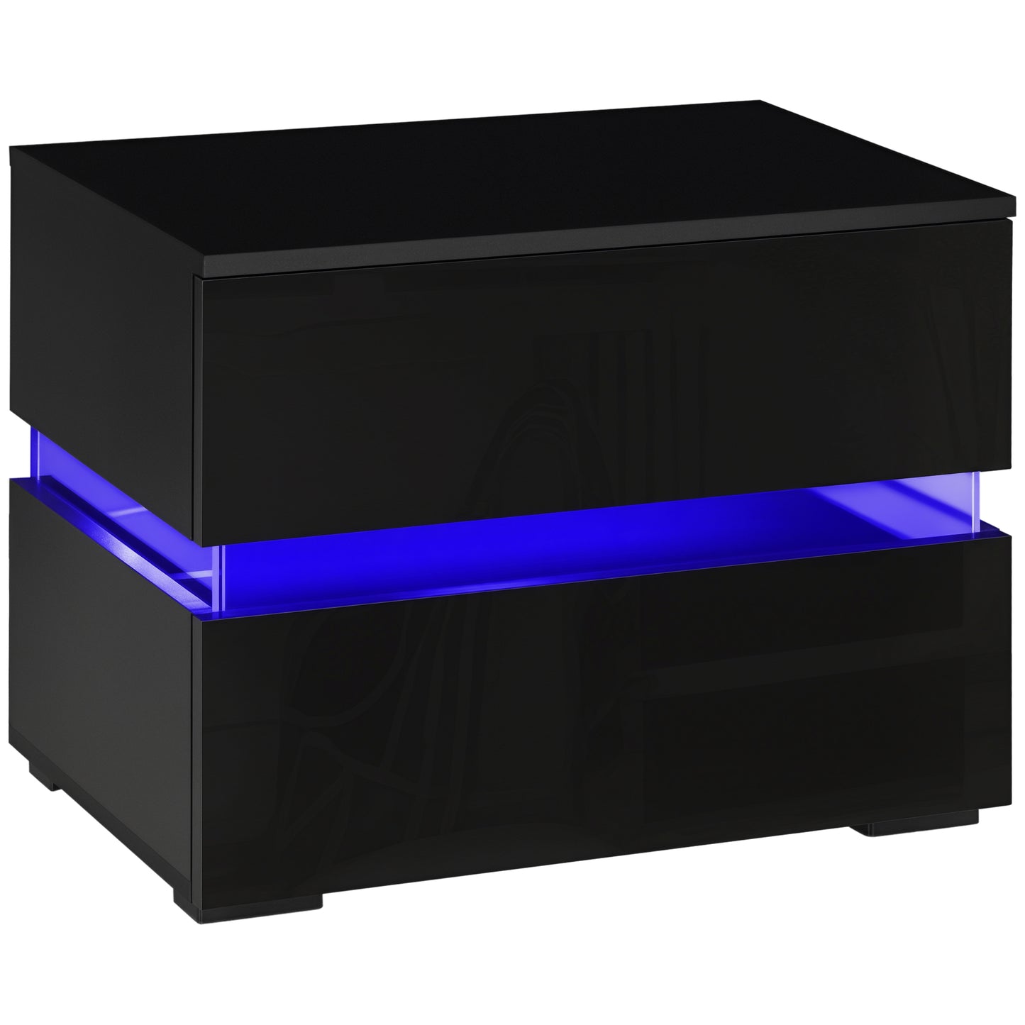Table de chevet moderne avec éclairage LED RGB