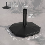 Socle de parasol en béton 22 kg
