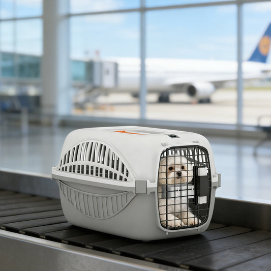 Transporteur pour animaux approuvé avion acier