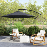 Parasol déporté rotatif 360° avec base en croix