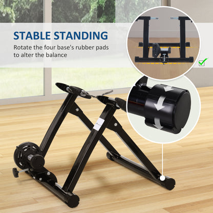 Entraîneur de vélo pliable pour intérieur 26-28" 700C
