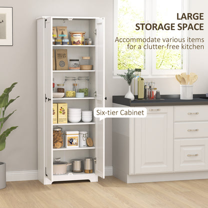 Armoire-garde-manger rustique 6 niveaux 2 portes