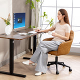 Chaise de bureau pivotante en similicuir hauteur réglable
