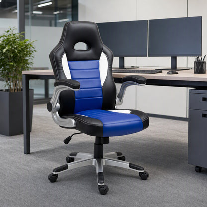 Chaise de bureau ergonomique de style course