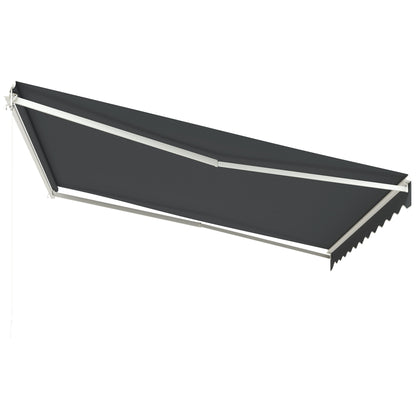 Store motorisé rétractable 396 x 305 cm cadre aluminium