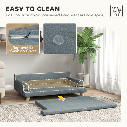 Canapé pour chien surélevé avec coussin lavable
