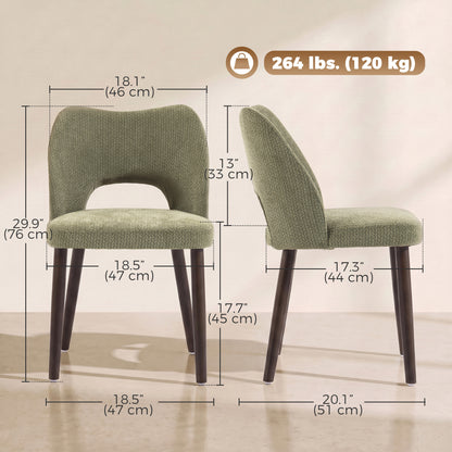 Ensemble de 4 chaises de salle à manger rembourrées