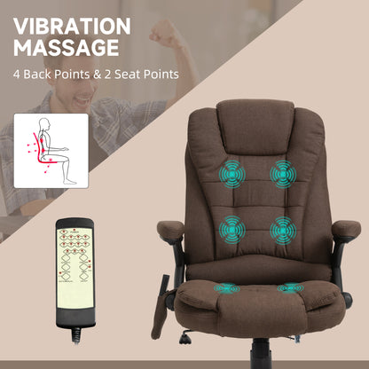 Fauteuil bureau massant inclinable dossier haut pivotant
