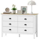 Commode moderne à six tiroirs pour chambre