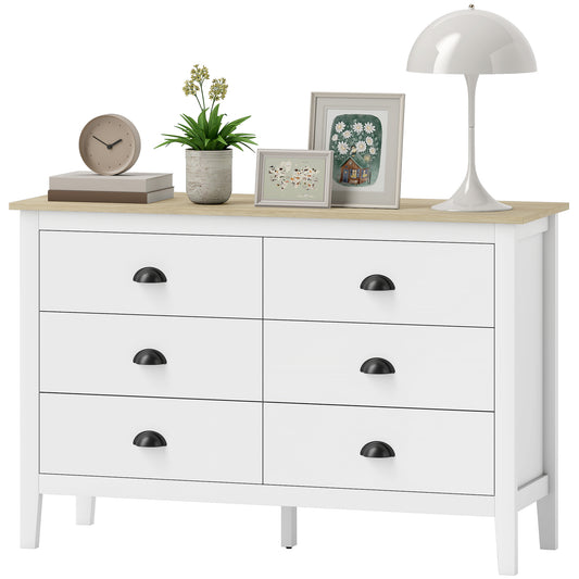 Commode moderne à six tiroirs pour chambre
