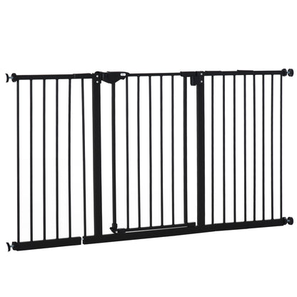 Barrière pour animaux ajustable 29-58 po avec porte