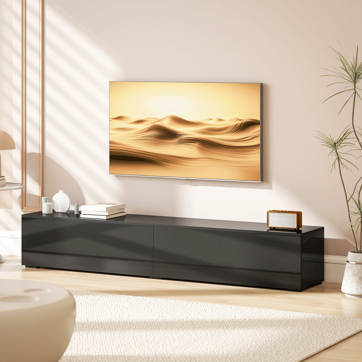Meuble TV mural suspendu moderne