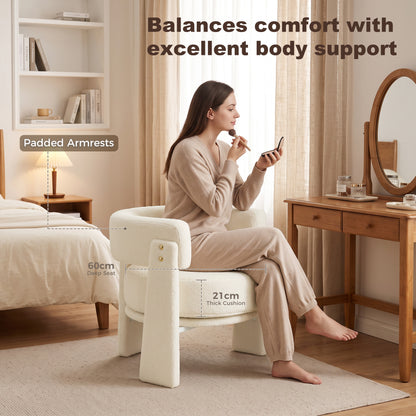 Fauteuil d'accent en sherpa