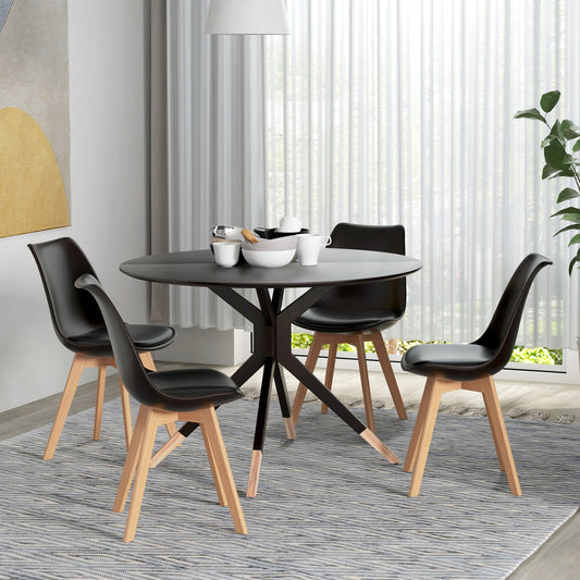 Ensemble de 4 chaises de salle à manger modernes