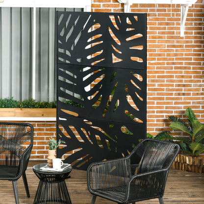 Outsunny Privacy Screen - Willow Style Outdoor Decorative Panel