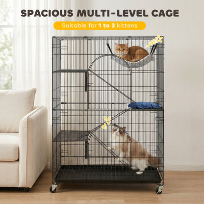 Grande cage pour chats à 4 niveaux