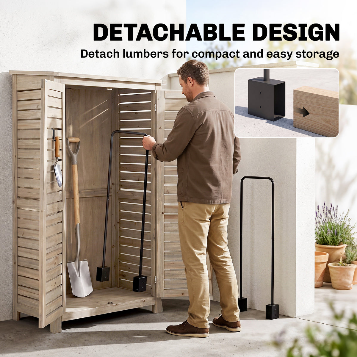 Support à bois de chauffage ajustable en acier