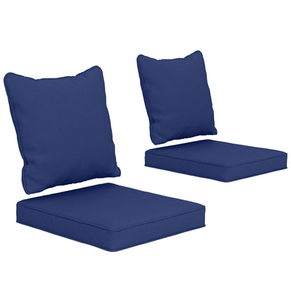 Coussins de chaise de patio ensemble de 2