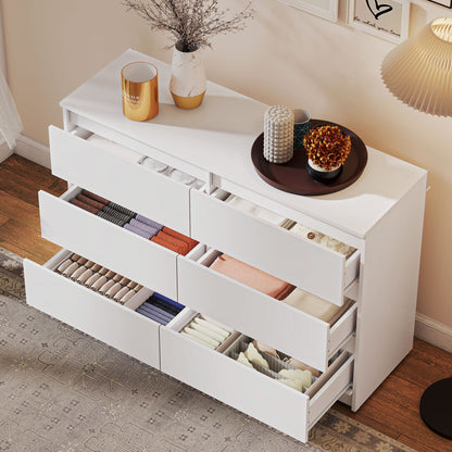 Commode moderne six tiroirs pour chambre et salon