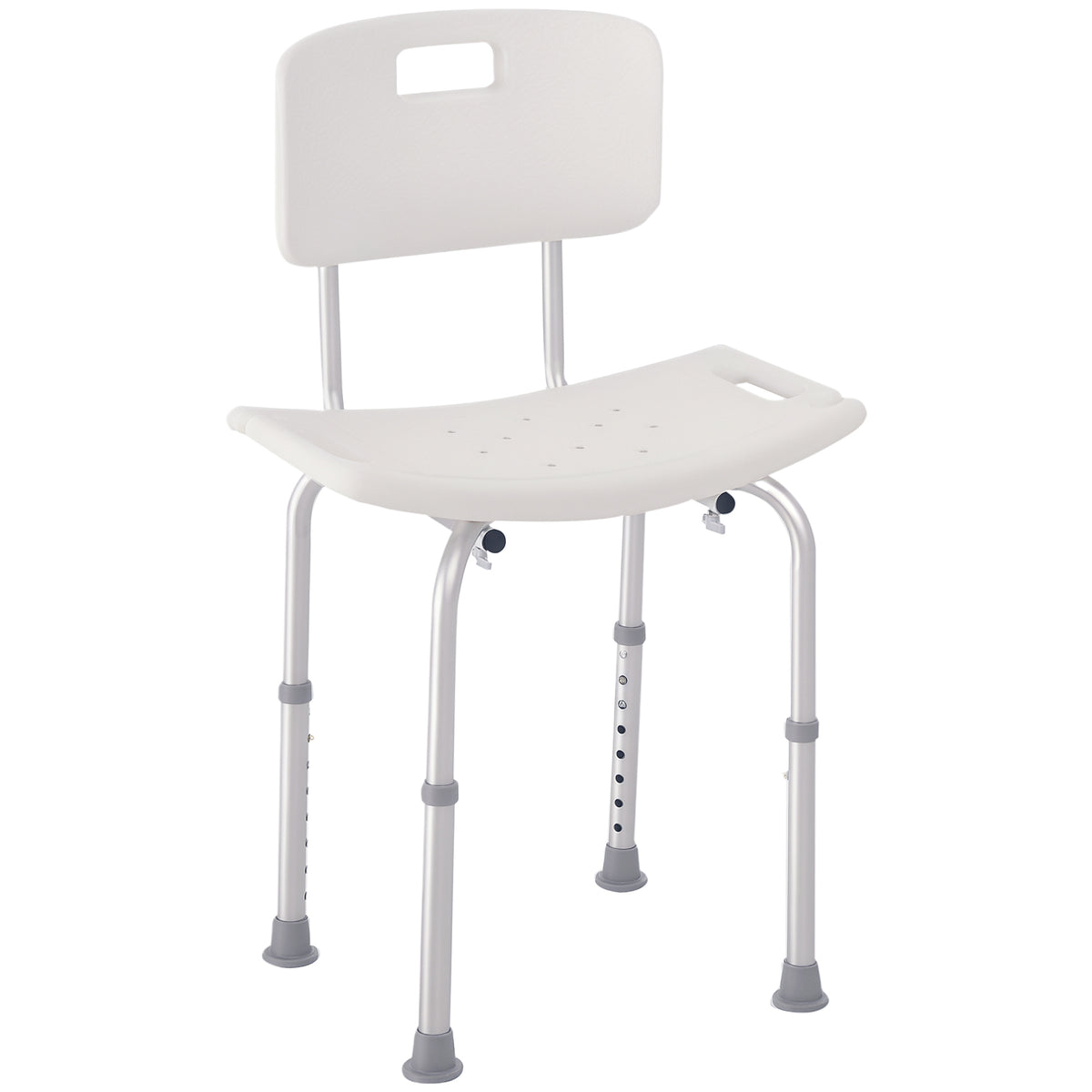 Chaise de douche réglable avec dossier