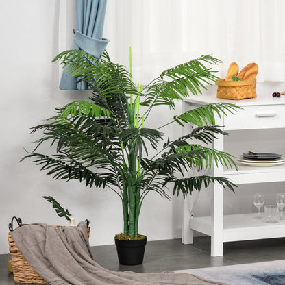 Palmier artificiel réaliste en pot — Vert
