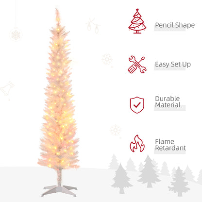 Arbre de Noel artificiel mince preillumine lumieres LED