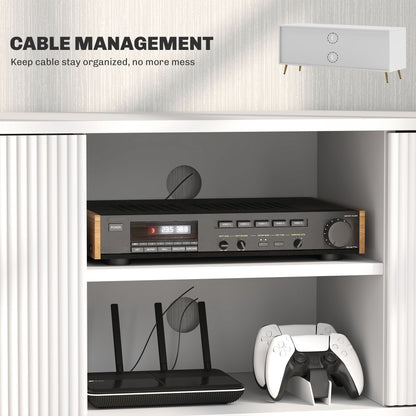 Meuble télé moderne avec rangement 55 pouces