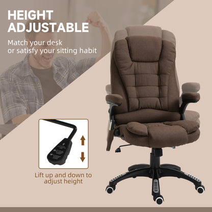 Fauteuil bureau massant inclinable dossier haut pivotant