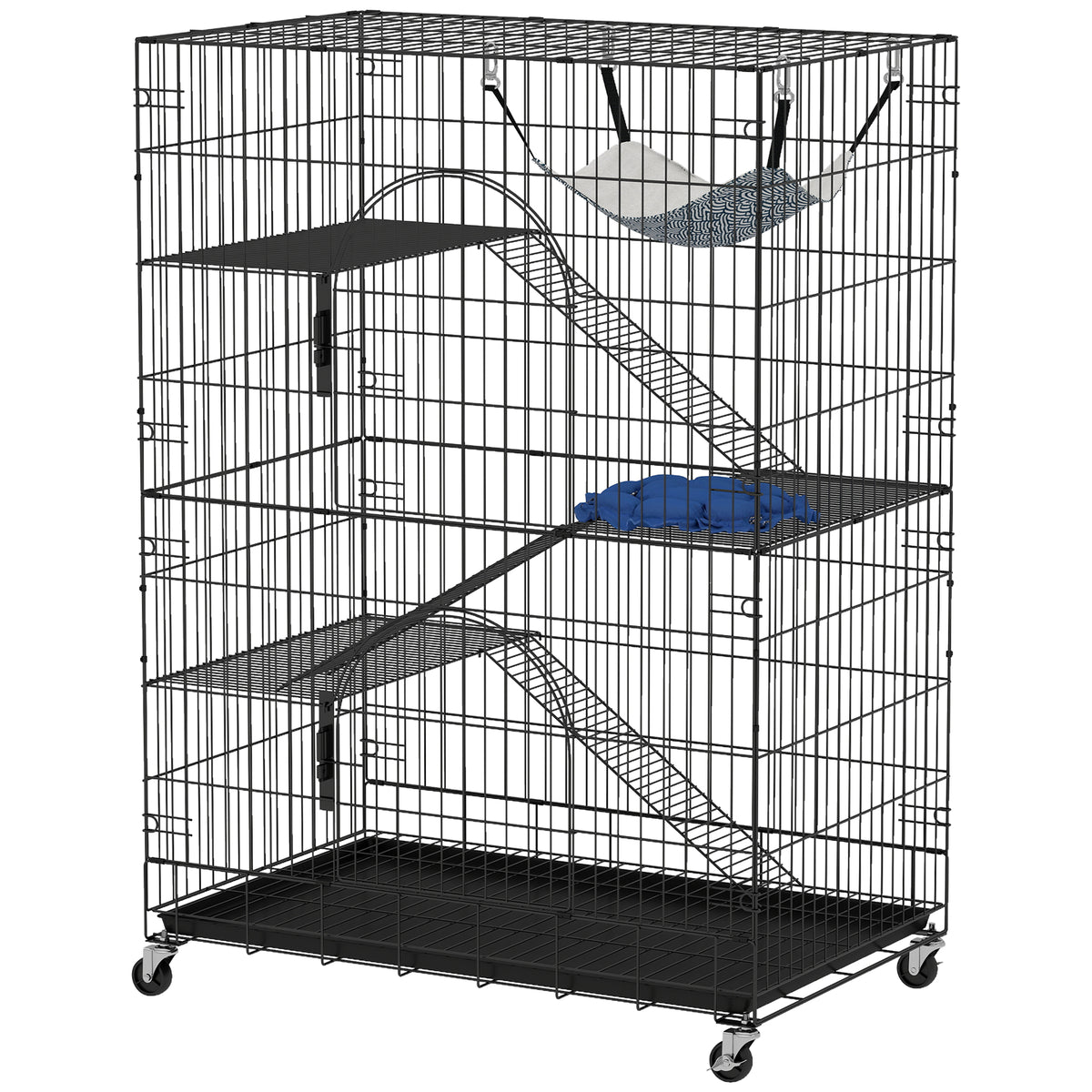 Grande cage pour chats à 4 niveaux