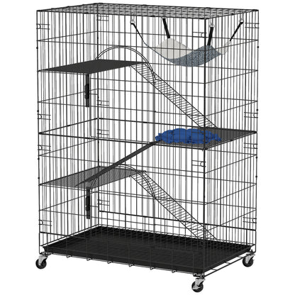 Grande cage pour chats à 4 niveaux