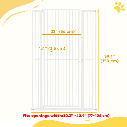 Barrière pour animaux extra haute 150 cm avec extensions
