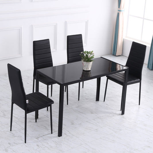 Table de salle à manger en verre trempé