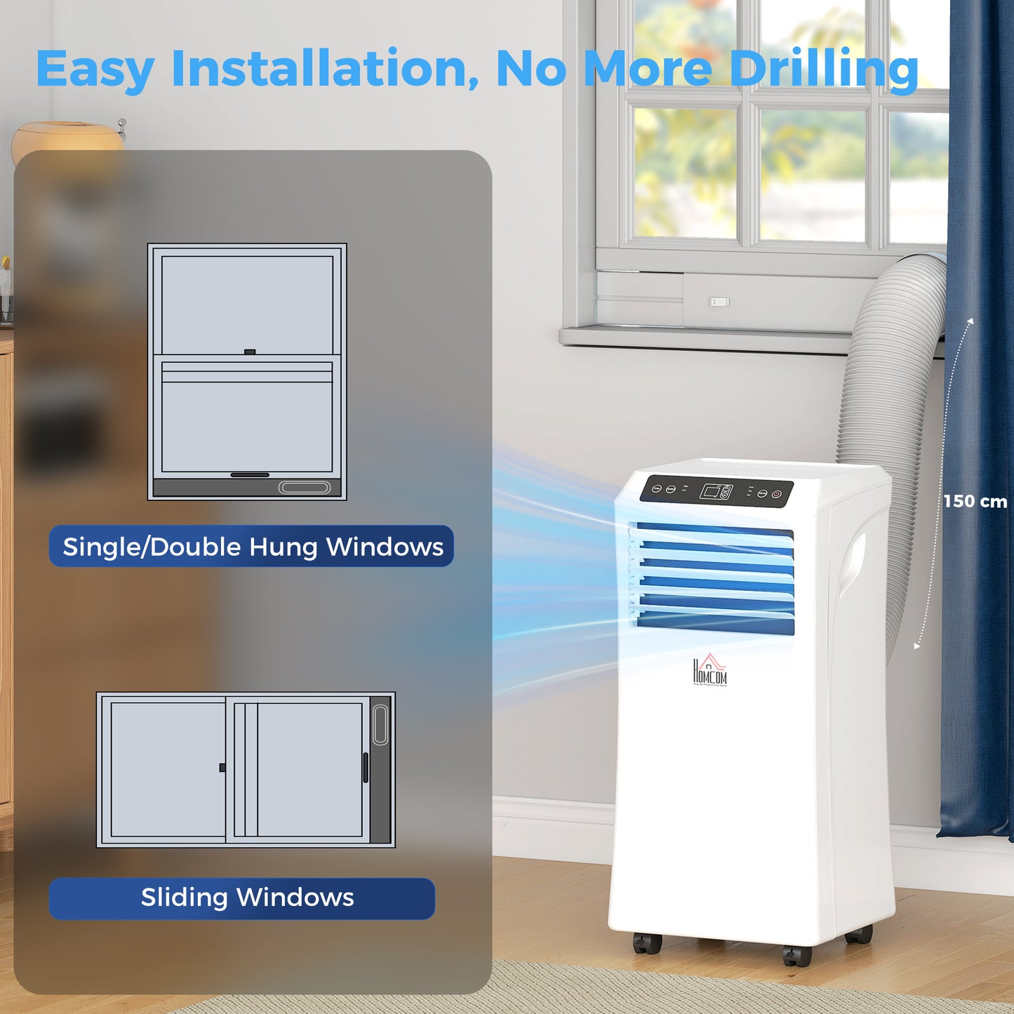 Climatiseur portatif 8 000 BTU 4 fonctions avec minuterie