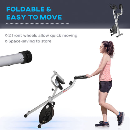 Vélo d'exercice stationnaire pliable à résistance magnétique