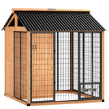 Niche pour chien 218 cm design walk-in — Jaune