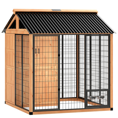 Niche pour chien 218 cm design walk-in — Jaune