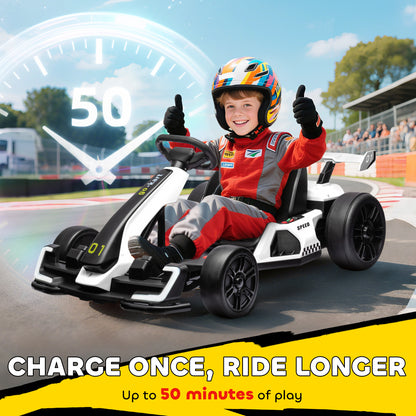 Kart électrique enfant 24V avec siège ajustable