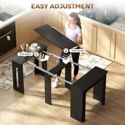 Table à manger extensible 60-180 cm pour 6-8 personnes