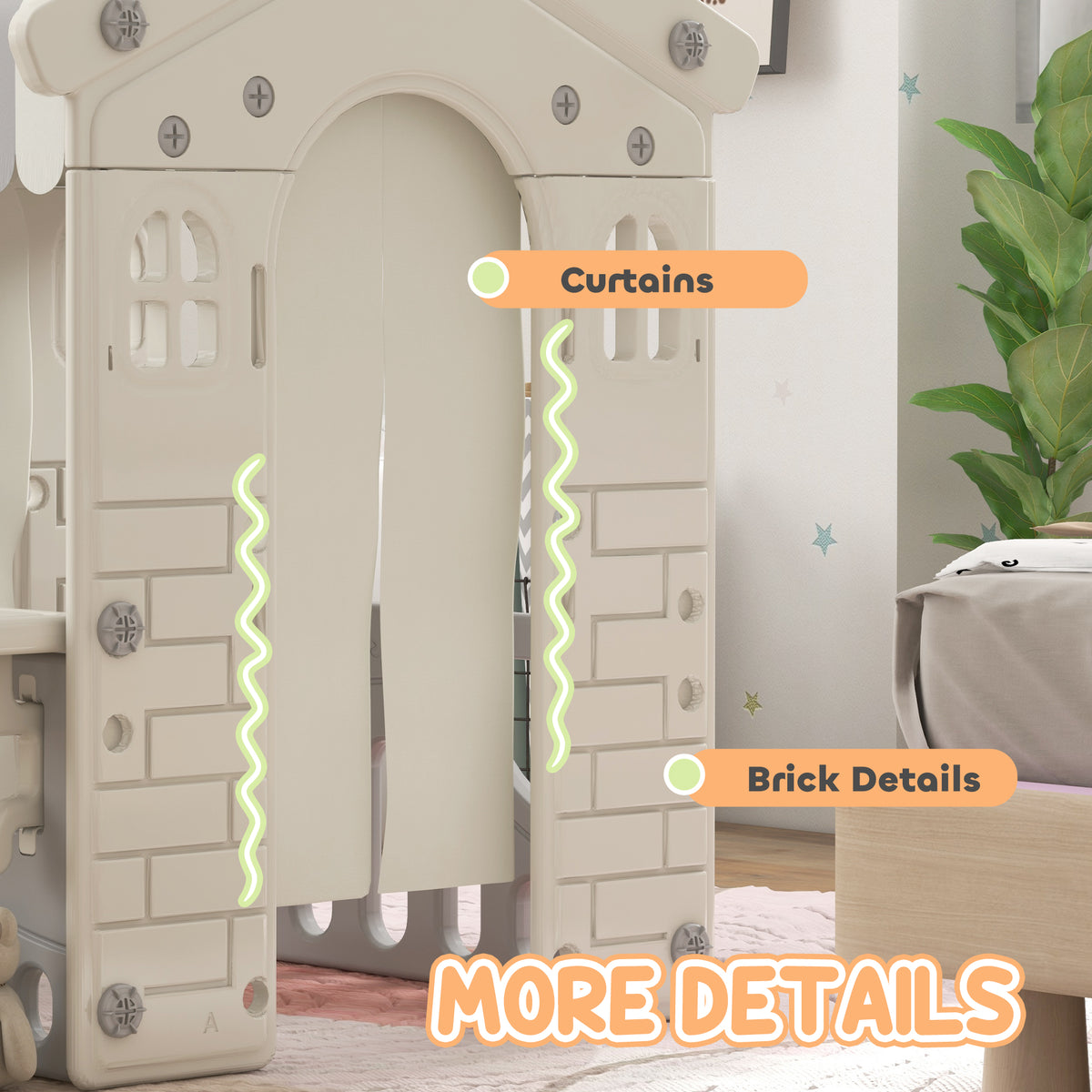 Maisonnette pour enfants de jeu d'intérieur