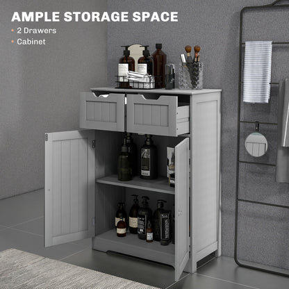 Meuble de rangement pour salle de bain à deux tiroirs