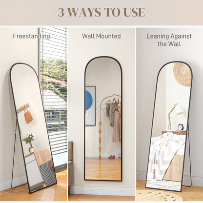 Miroir sur pied arche pleine longueur