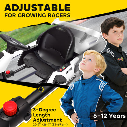 Kart électrique enfant 24V avec siège ajustable