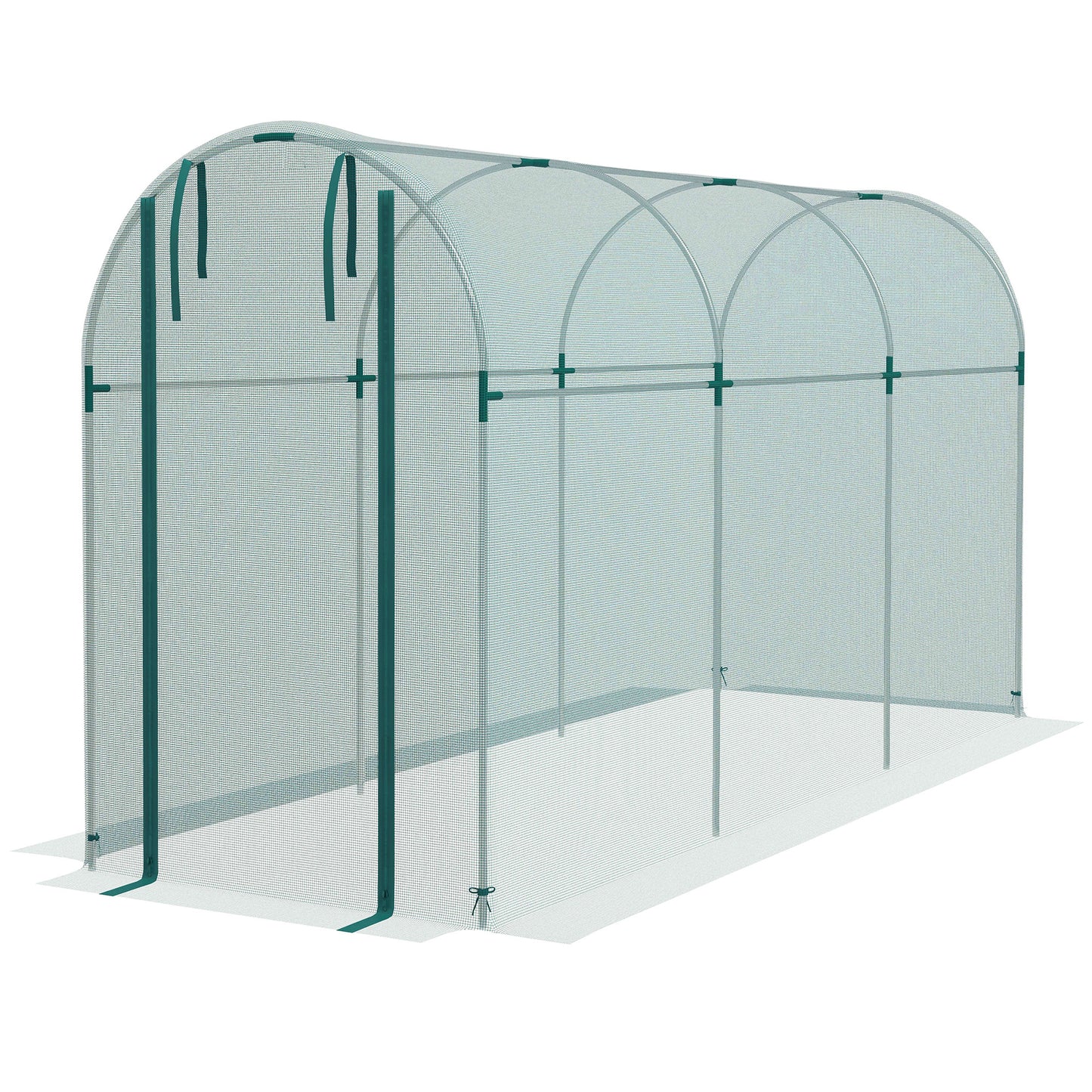 Cage de protection pour cultures avec porte zippée 122 x 244 cm