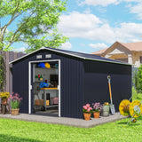 Remise de jardin métal portes coulissantes 260 x 295 cm