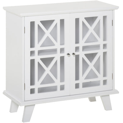 Buffet bas avec portes ajourées et tablette