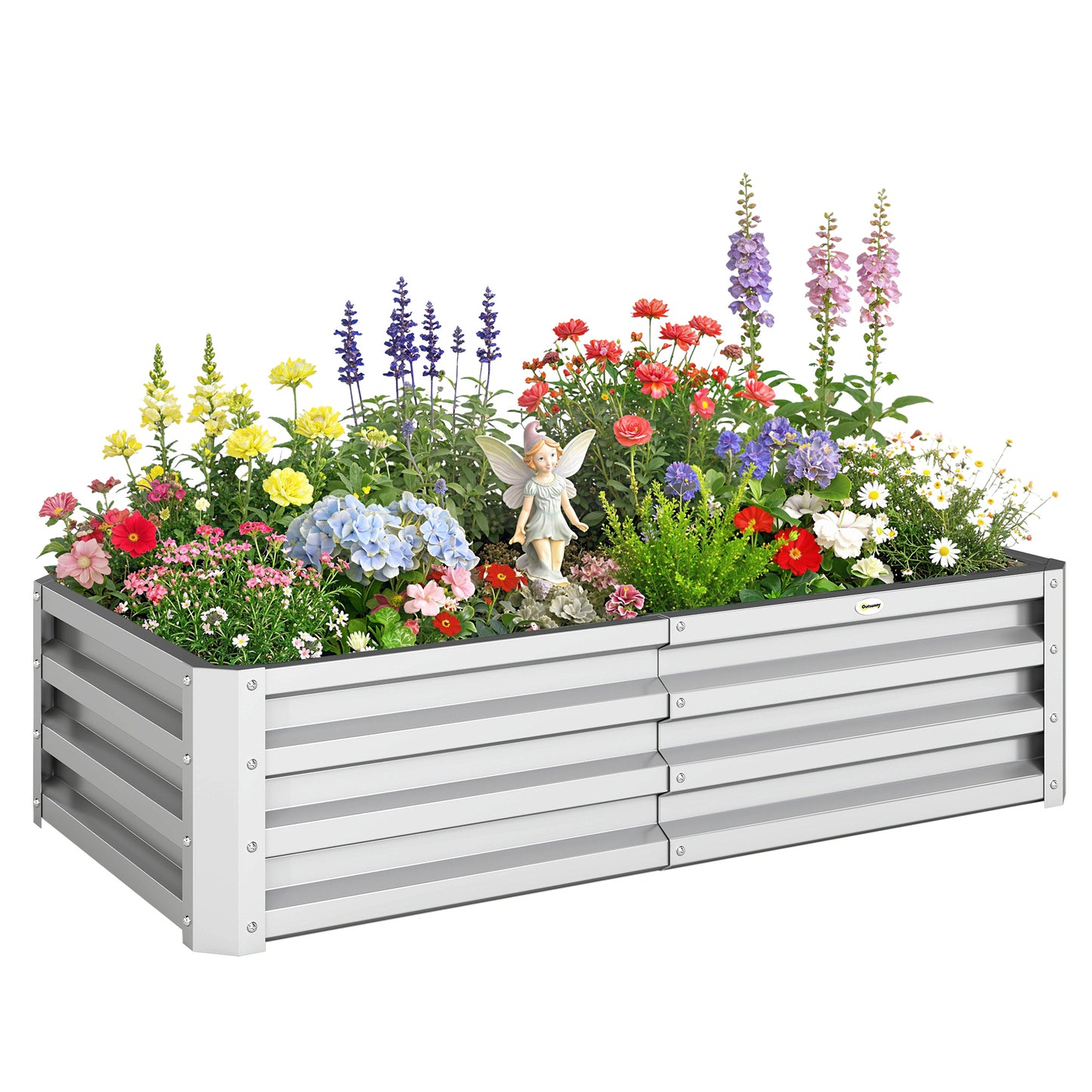 Jardinière surélevée galvanisée acier 120x60x30cm