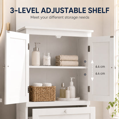 Armoire de salle de bain étroite 2 tiroirs