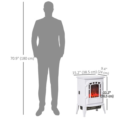 Foyer électrique sur pied avec effet flamme réaliste