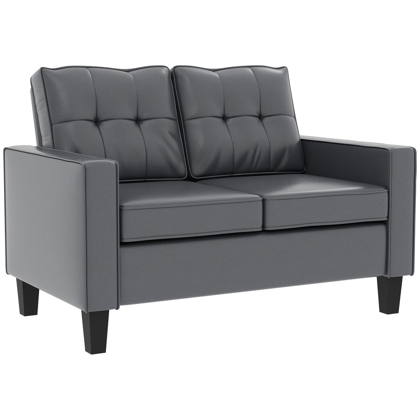 Causeuse 2 places cuir synthétique 130 cm