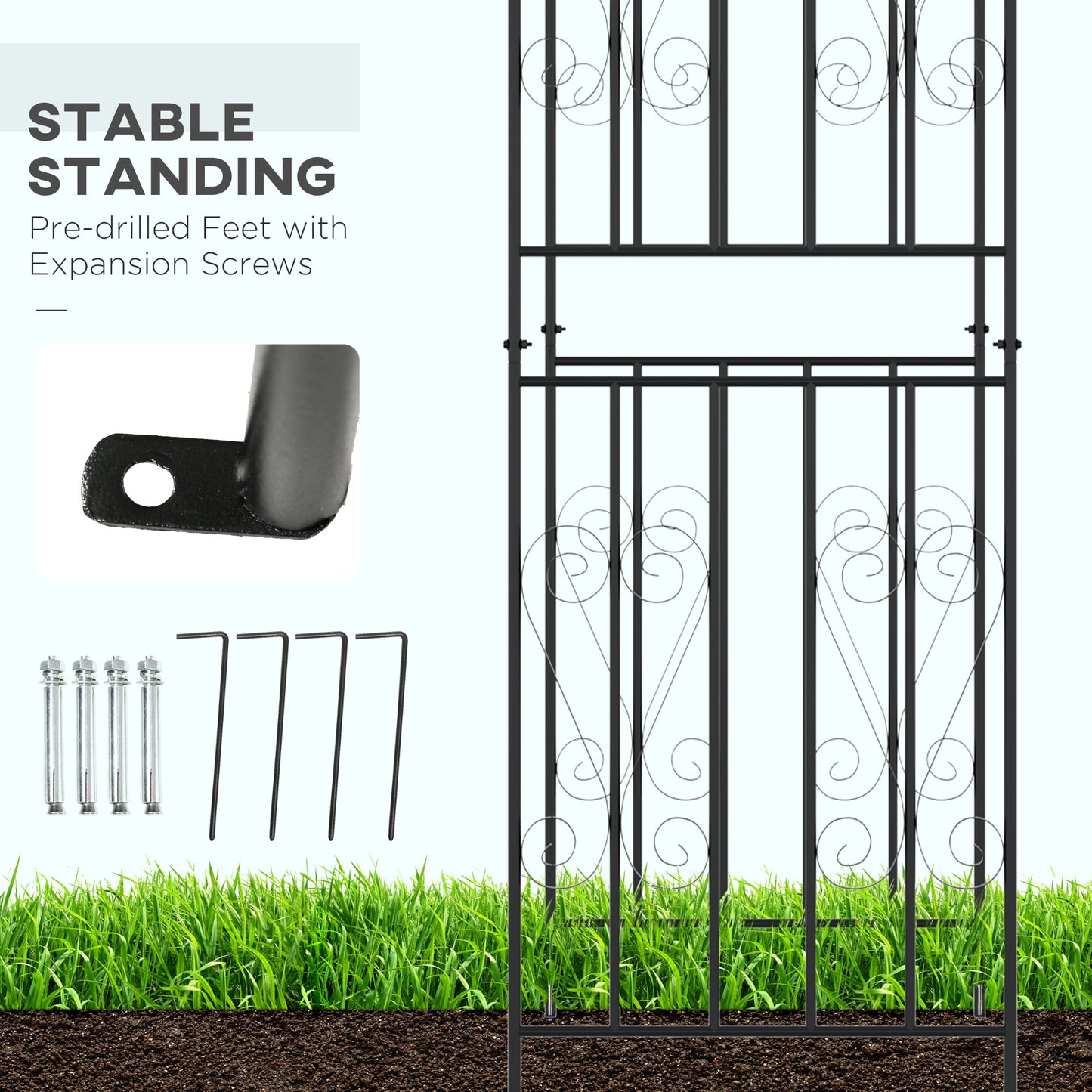 Arche de jardin treillis décorative 265 cm